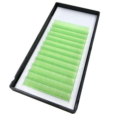 China Luxury Full Volume Lick Extensions DD Loop Easy Fanning Matte Colored Velvet Lashes Different Colored Lashes for sale