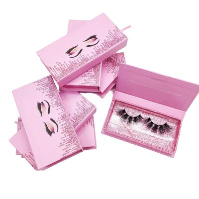 China Long 25mm 100% Dramatic Lashes Mink Eyelashes Logo Lashes Wholesale Custom Handmade Individual Popular Reusable Sellers for sale