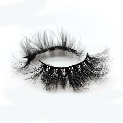 China Reusable Tapered Thick Strip 3D Crossing Natural Soft Dramatic Mink Eyelashes Strip Label Mink Lashes Beautiful Eyes Private for sale