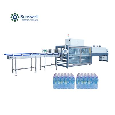 China Glass Bottle Wine Heat Tunnel Shrink Wrap Machine PE Film Shrink Wrap Machine For Small Bottles Mineral Water for sale