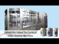 Easy Operation Juice Can Filling Line Machine Beverage Automatic Aluminum Can Filling Machine