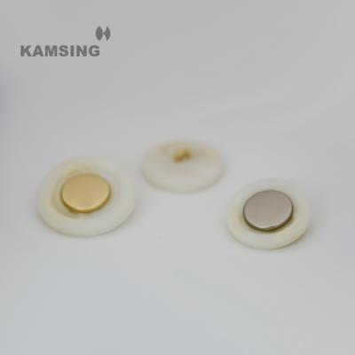 China Dry Cleaning KAMSING-Modern Design Resin Metal Shank  Button For Ladies Coat Clothes  And Cuff Decorative Buttons for sale