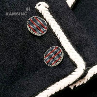 China KAMSING New Design Dry Clean- Around Epoxy Enamel Sewing Button For Women Shirt Coat Clothes for sale