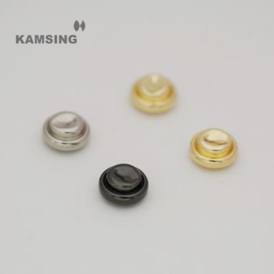 China KAMSING-Custom Gold Logo Metal Clothing Nickel Free Studs Clothing Button Jeans Metal Snap Button Rivets For Clothing Leather Bag for sale