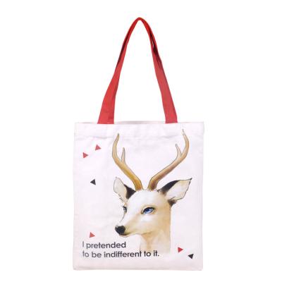 China Folding Made in China Canvas Reusable Bag Beautifully Designed High Quality Canvas Bag for sale