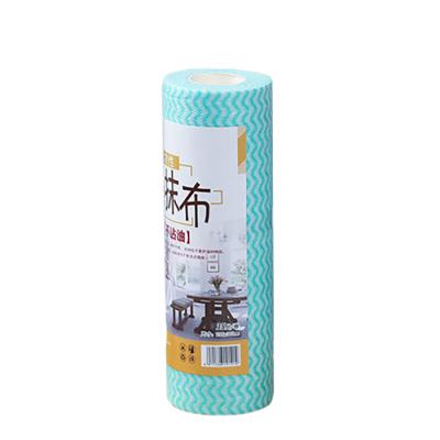 China Wholesale Disposable Dry And Wet Nonwoven Kitchen Towel Stocked Tableware Cloth for sale