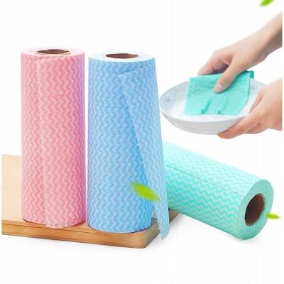 China Stocked Washable Disposable Lazy Rag Dishcloth Kitchen Cleaning Towel Cloth for sale