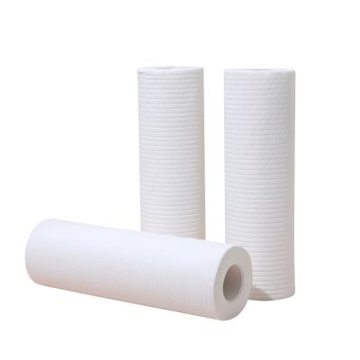 China Custom Nonwoven Disposable White Cleaning Lazy Cloth Stocked Kitchenware for sale