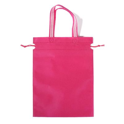 China Factory Custom Logo Colored Waterproof Drawstring Bag Eco - Friendly Nonwoven Bag for sale