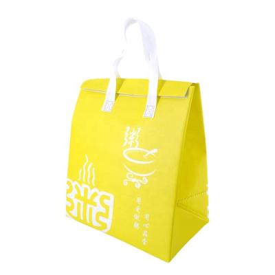 China Laminated Waterproof Promotional Eco-friendly Customize Printed Dustproof Insulated Nonwoven Cooler Mini Shopping Bag for sale