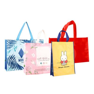 China Eco-Friendly Wholesale Custom Printed Recycle Reusable Grocery Bag Laminated Non Woven Bag for sale