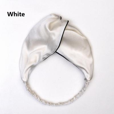 China High Quality Vintage Face Wash Makeup Hair Accessories Super Soft 100% Pure Silk Headband Soft 19mm Silk Elastic Hair Bands For Women for sale