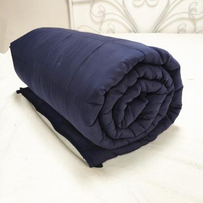 China American Style Queen Size Heavyweight 100% Cotton Knit Blanket 17 Pounds Weighted For Adults for sale