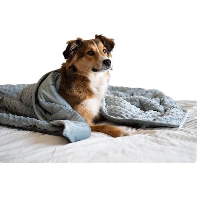 China Waterproof Dog Pet Weighted Blanket For Dogs Cats Puppies Bed Mats Blankets Keep Pets Offer Natural Worry Solution for sale