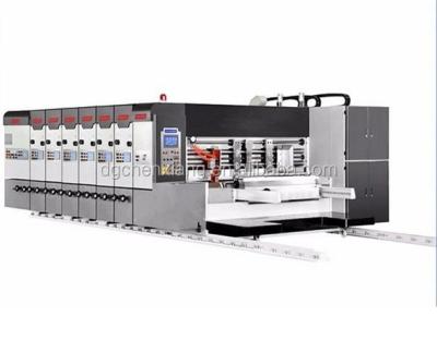 China Beverage Flexo Printer Folder Gluer And Slotter Die Cutter Corrugated Box Making Machine Price for sale