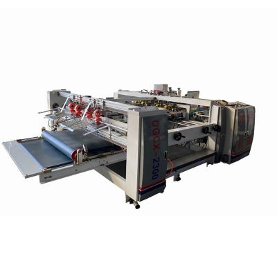 China Conveniently Operation Carton Making Gluer Machine Product Type / Semi-automatic Carton Folding Gluing Machine for sale