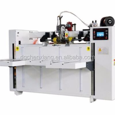 China Semi-auto food carton/sheet corrugated box machine stitching corrugated stapler machine for sale