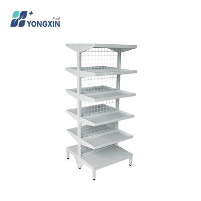 China LS013 Double Sided Metal Medicine Storage Cabinet, Pharmacy Shelves for sale