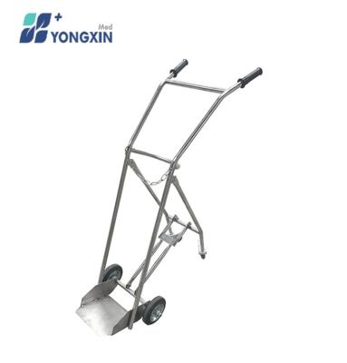 China SM-021 CE ISO Stainless Steel Oxygen Cylinder Cart Online Shopping Medical Trolley Traditional for sale