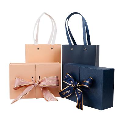 China Environmental Friendly Custom Size Personalized Different Types Mini Square Paper Bag And Paper Gift Box for sale