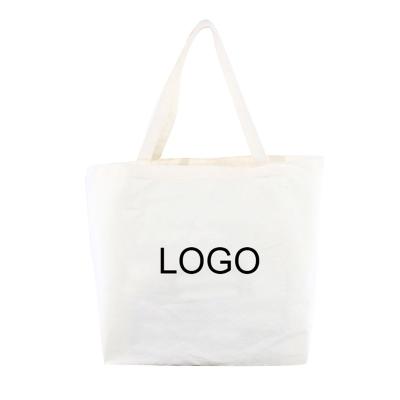 China High Quality Environmentally Friendly Customized White Cotton Canvas Reusable Shopping Bag for sale