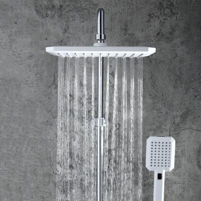 China With Hot Cold Diverter System Thermostatic Head Rainfall UJIETE Bathroom Mixer Bath Shower Faucet Set for sale