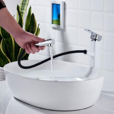 China Without Single Hole Brass Faucet Hot And Cold Water Vanity Basin Mixer Bathroom Faucet Sliding Bar Faucet for sale