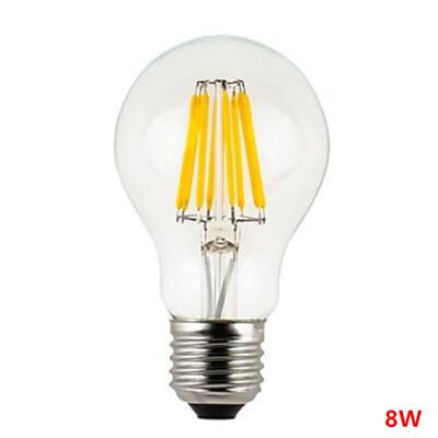 China Residential Led Light Bulb A60 E26 8W 3000K 120V Low Filament Warm Bathed Clear Bulb Led Light Bulb CE Approved for sale