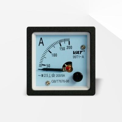 China Plastic Analog High Accuracy DC Panel 1/2/5/10/20/50/100A Ampere Meter Ampere Panel 1/2/5/50/100A Mechanical Current Meters for sale