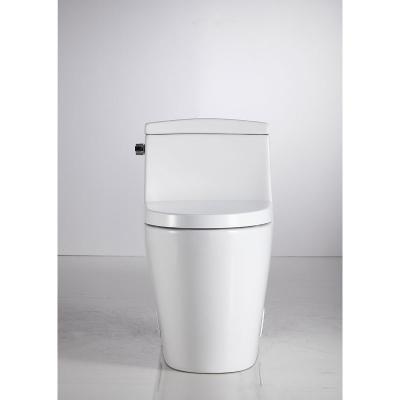 China One Piece Double-Flow CUPC WC Toilet Siphonic Strap With Geberit Water Fitting With UF Seat Cover for sale