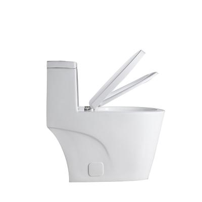 China Hot Selling White North America UPC/CUPC Siphonic Double-Flow Modern Bathroom Toilet One Piece Toilet for sale