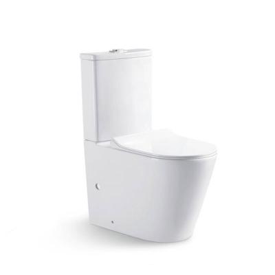 China Double-Flow Oval Sanitary Toilet S Trap Toilet Soft Closing Bidet Toilet for sale