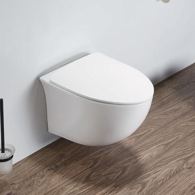 China One Piece Ceramic White Wall Hung Tank Bathroom Toilet Seat for sale