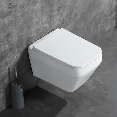 China Concealed Tank Wall Hung Unique Design 2022 Modern Toilet Bowls Ceramic Wc Sanitary Ware Toilet Commode for sale