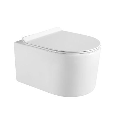 China Hidden Cistern Saving Water Hidden Cistern Dressers P-trap Closestool Wall Hung Extended Toilet With a Slim Soft-Close Cover for sale