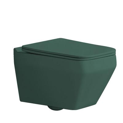 China Modern Ceramic Sanitary Ware Wall Hung Unique Design 2022 Toilet Bowls Green Concealed Toilet Chest of Drawers for sale