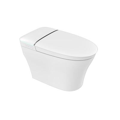 China Auto Operation Automatic Flush Power Off Flush Wc Smart Smart Toilet Seat Commodes With Heated Seat for sale