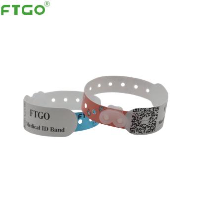 China Gently enough to avoid any harm to peel off FTGO Hot Sale Hospital Consumables Children Disposable Medical ID Wristband for sale