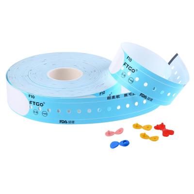 China FTGO Factory Wholesale Waterproof Colorful Wrist Band Patient Wristbands for sale