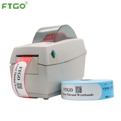 China Black and White Zebra FTGO LP2824 Compatible 4 Inch Label Barcode Smart Thermal Printer for Wristbands for sale