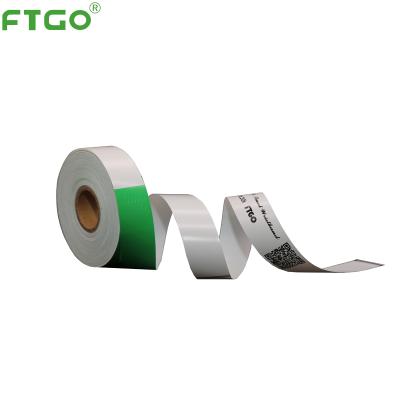 China Soft enough to avoid any harm to peel off FTGO Direct Thermal Soft PVC Wristband Custom Made Wristband for sale