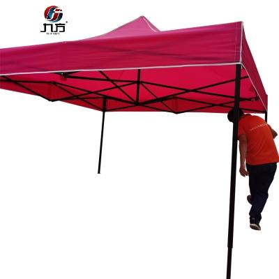 China Fabric frame fabric frame trade show tents display tents superior durable custom automatic print logo outdoor fast folding tent for sale