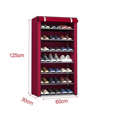 China Free Installation Foldable Aluminum Shoe Rack (Size) Adjustable Cheap Living Room Multi-Layer Hallway Organizer Racks Storage Shoe Prices for sale