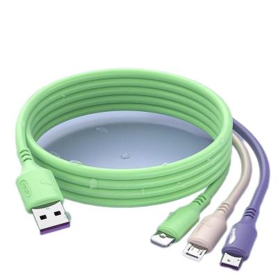 China Super Fast Charging 2022 New 3in1 Fast Charging Cable USB Mobile Phone Data Cable Multifunctional Mobile Phone Data Cable for sale