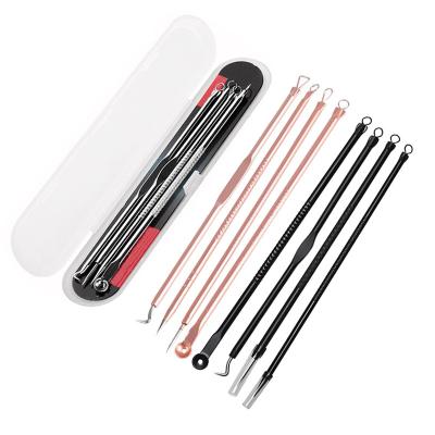 China 4Pcs/Box Portable Dual End Stainless Steel Acne Removal Needles Extractor Tool Kit Beauty Care Blackhead Remove Blackhead Acne Needle for sale