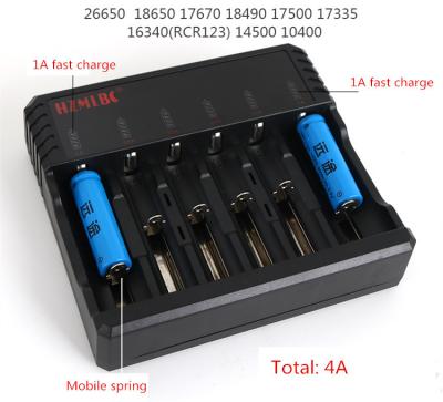 China Universele de Batterijlader van IMR 18650, 0.5A 1A 2A 4A PK Efest 6 Baailader Te koop