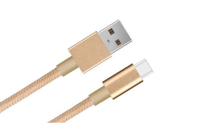 China Umsponnene Nylonart C zu Mikrousb-Kabel, magnetisches Aufladungskabel Usb für Android zu verkaufen