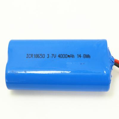 Chine batterie du paquet ICR18650 de batterie d'ion de 3.7v 1s2p Li 4000mah 14.8Wh avec la protection à vendre