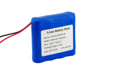 Cina pacchetto della batteria dello ione di 14.4V 750mah 14500 Li per la luce di segnalazione OEM&ODM del LED disponibile in vendita