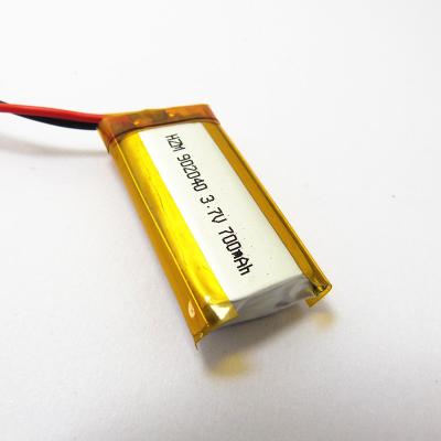 Chine Batterie de la capacité élevée 3,7 V 700mah Lipo, batterie portative durable 902040 de lecteur DVD à vendre